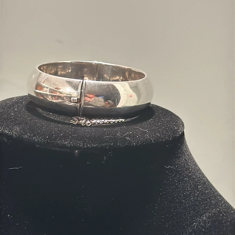 Vintage E. Dragsted Sterling Silver Bangle Cuff - Picture 4 of 9